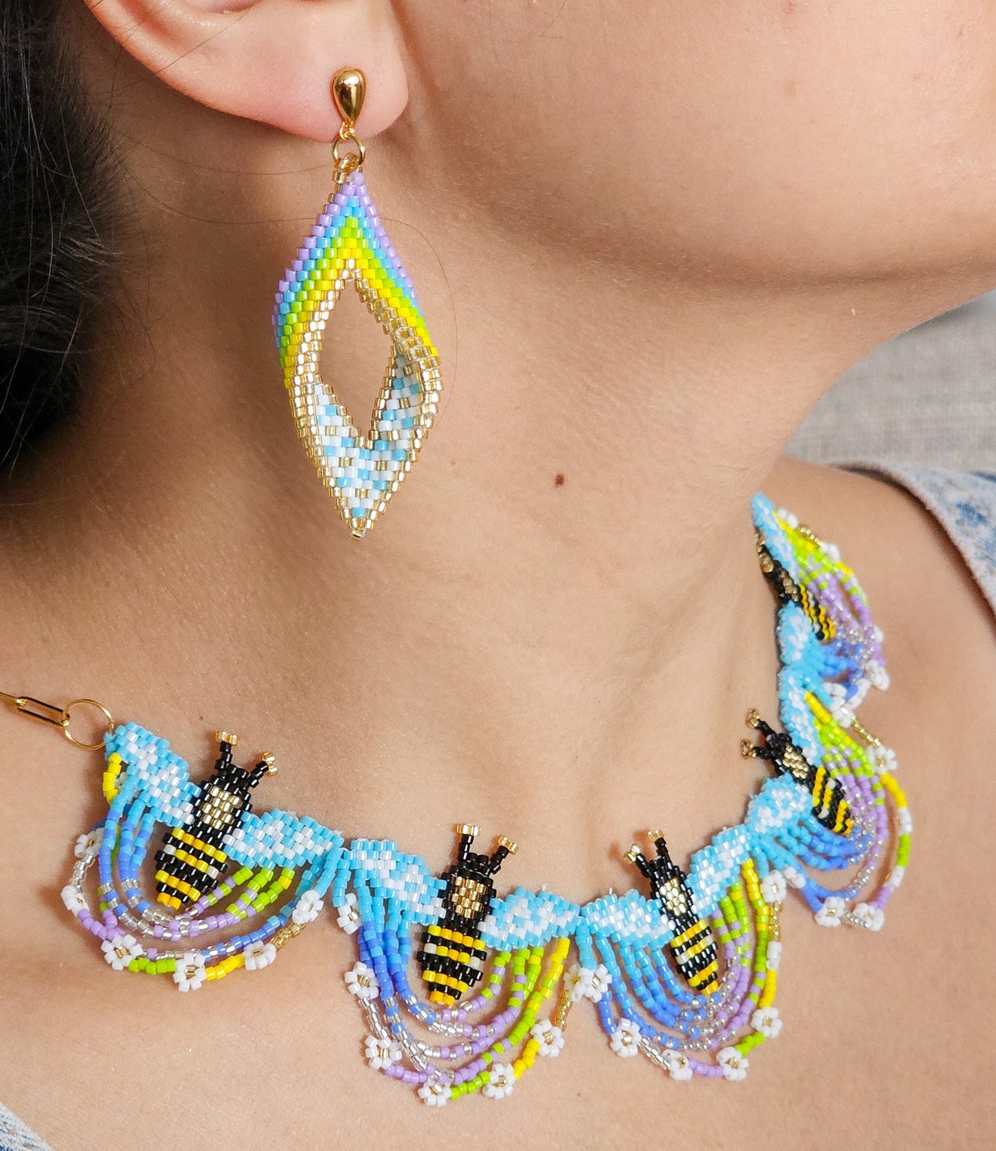 💛✨ NEW✨🐝 HIVES OF THE EARTH ✨ Hive Blossom Earrings
