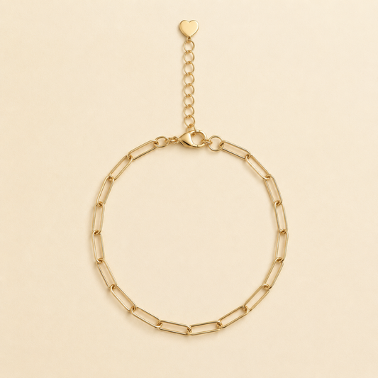 Paperclip Charm Bracelet