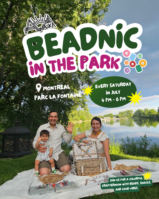 🧺 ✨🌈 Beadnic in the Park – July Beading Workshops 💛