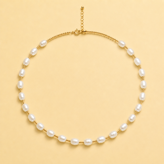 Freshwater Pearl Charm Necklace