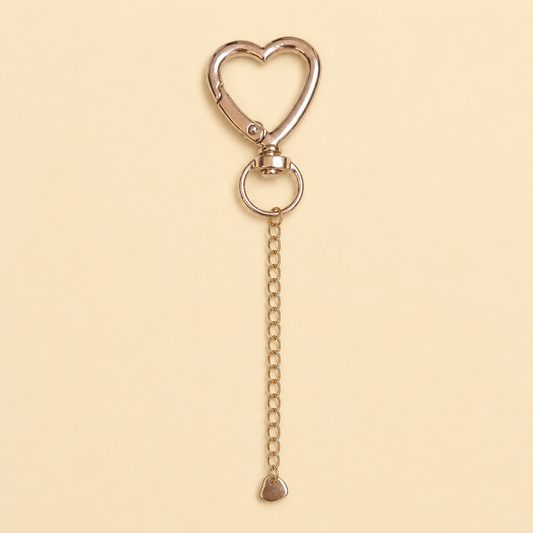 Heart Charm Keychain