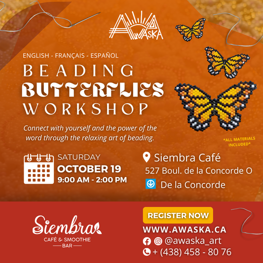 🦋 BEADING BUTTERFLIES WORKSHOP 🦋 OCTOBER 19