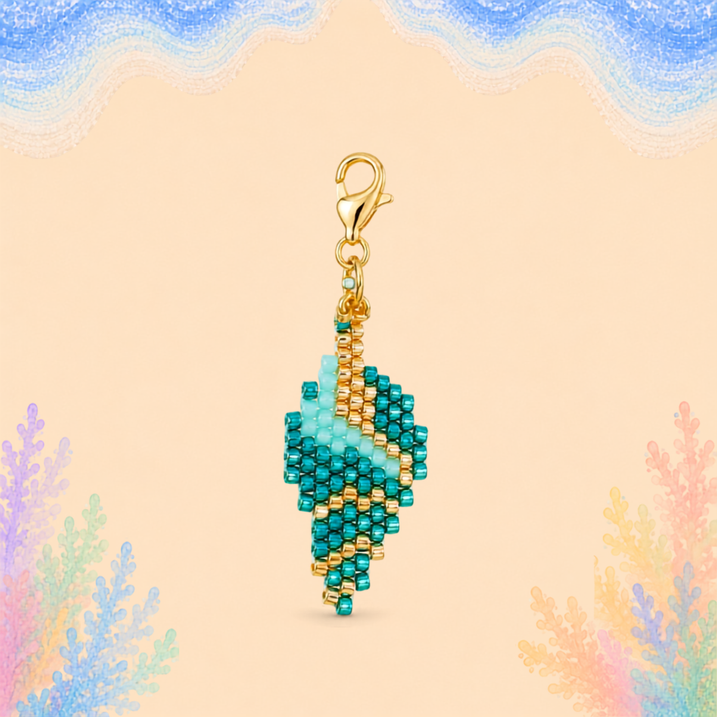 🐚 Spiral Shell Charm