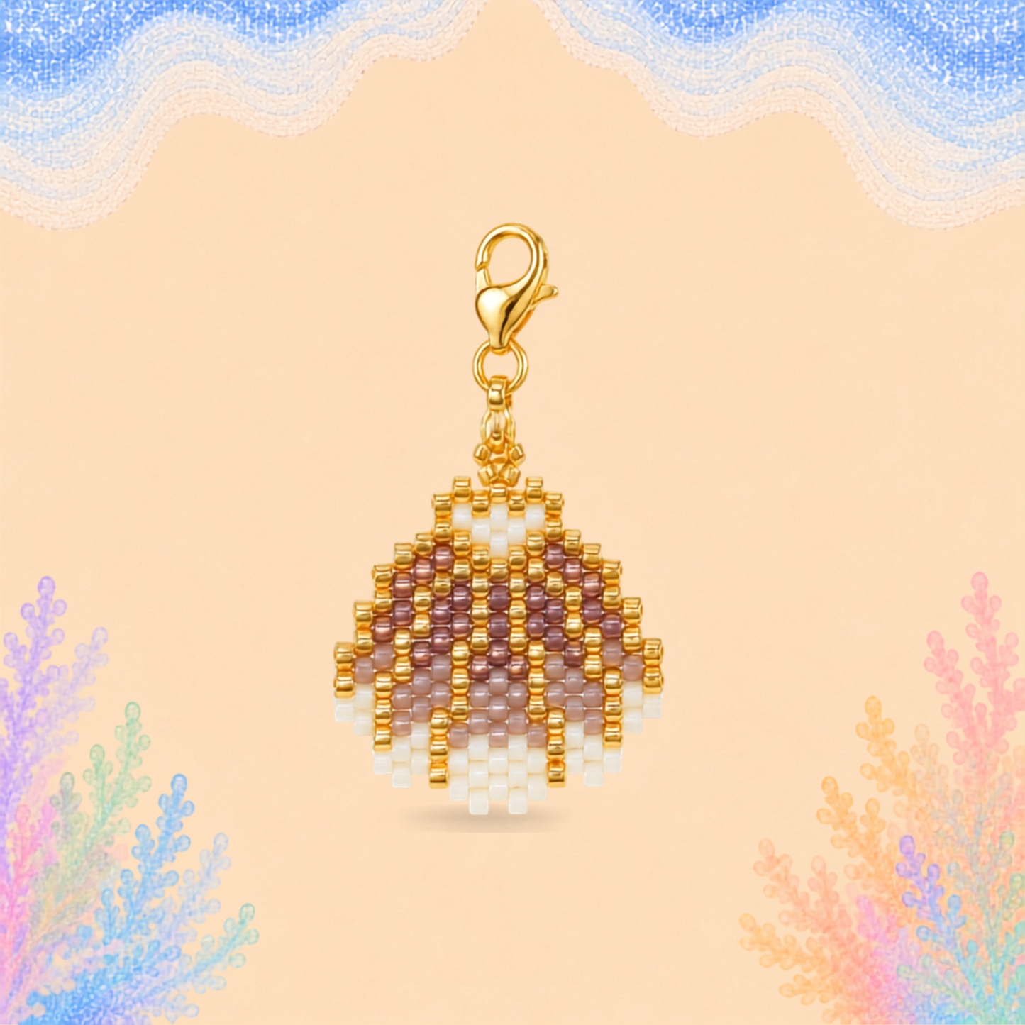 🐚 Scallop Shell Charm