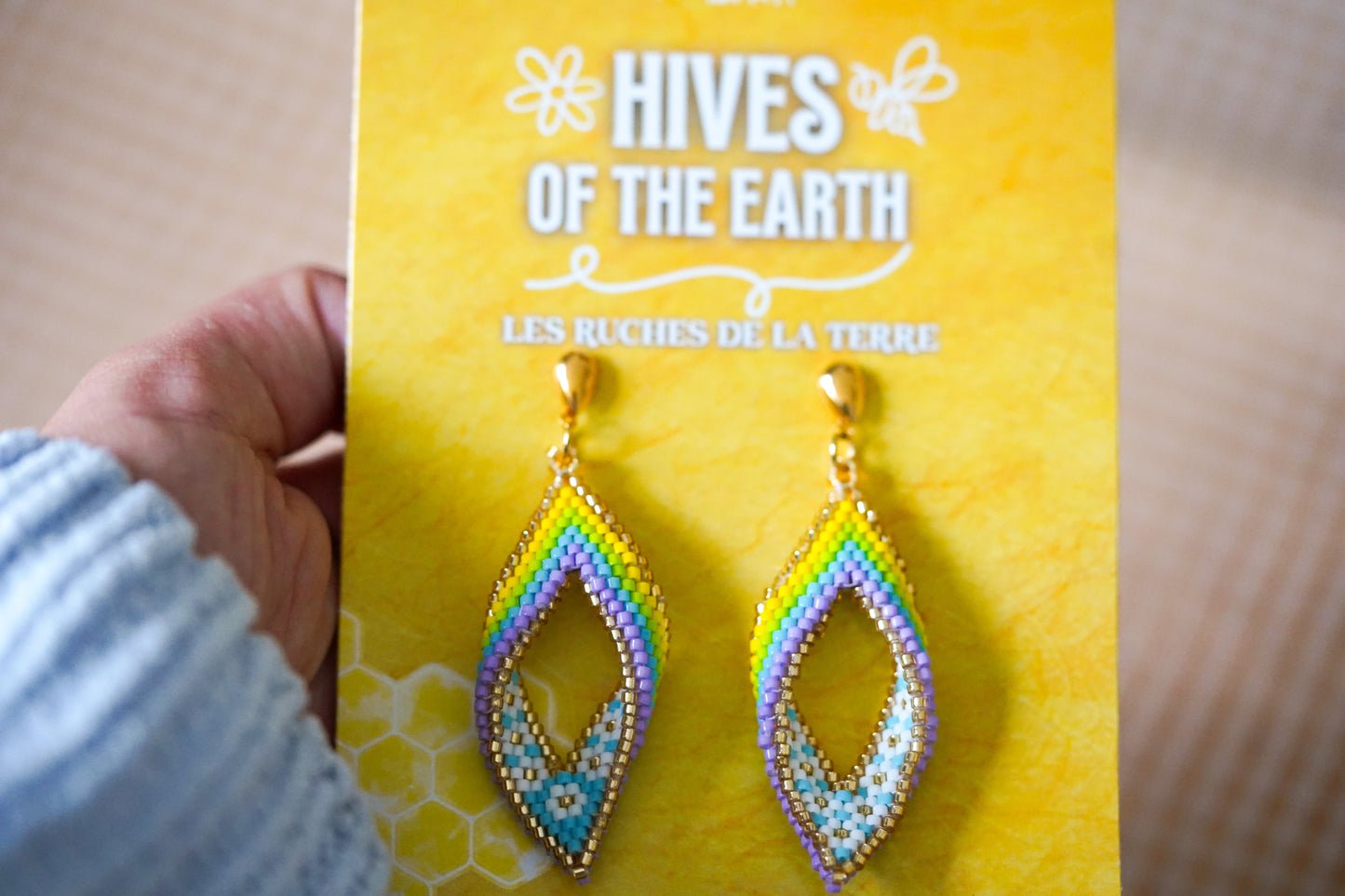 💛✨ NEW✨🐝 HIVES OF THE EARTH ✨ Hive Blossom Earrings