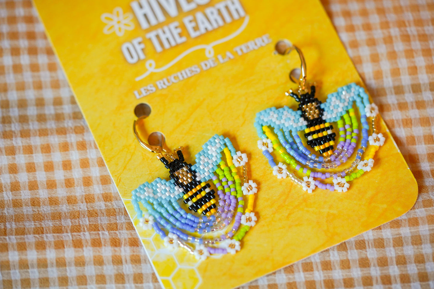 💛✨ NEW✨🐝 HIVES OF THE EARTH ✨ SET — Dancing Dancing Bee(ad)s Earrings