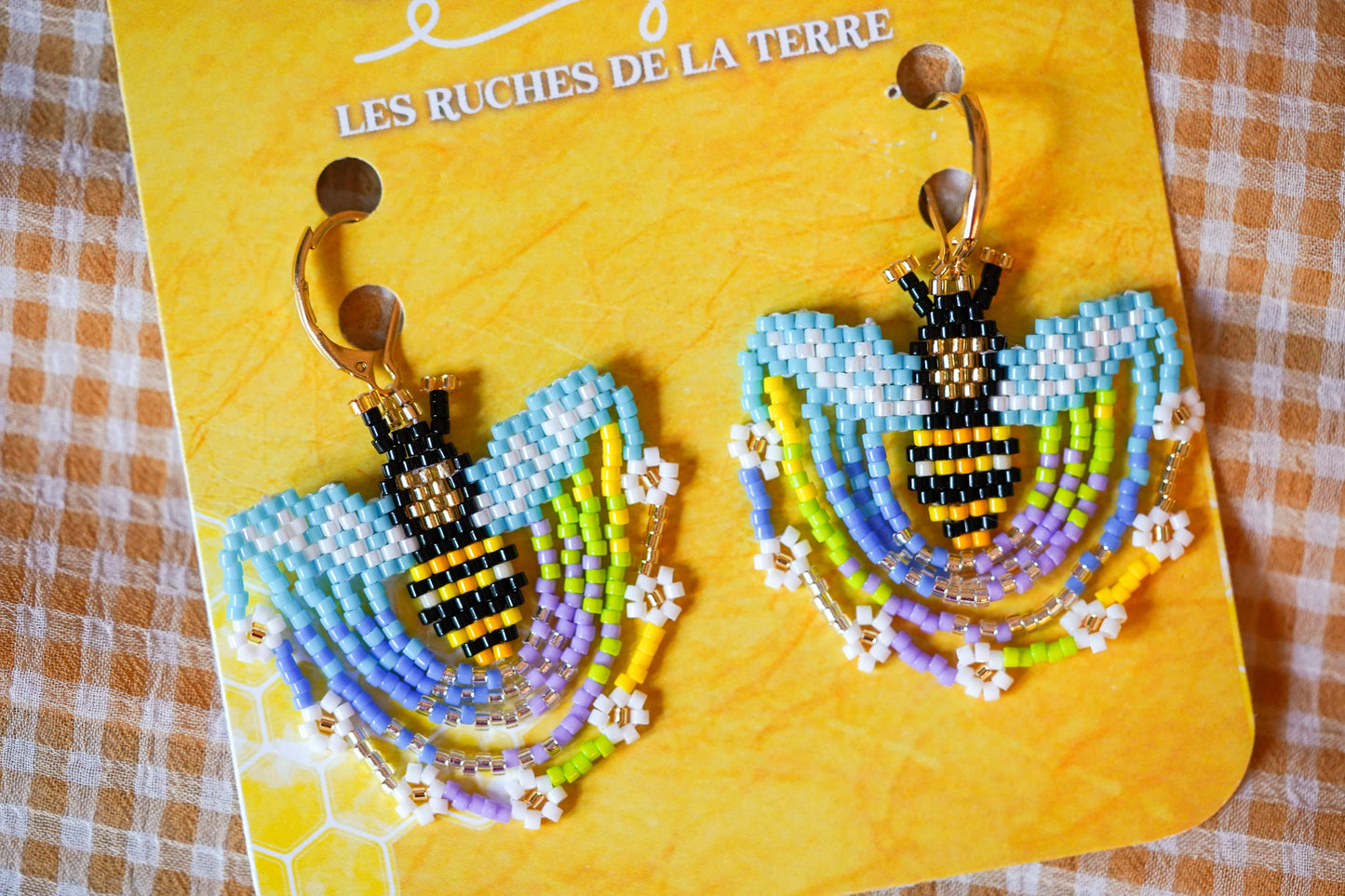 💛✨ NEW✨🐝 HIVES OF THE EARTH ✨ SET — Dancing Dancing Bee(ad)s Earrings
