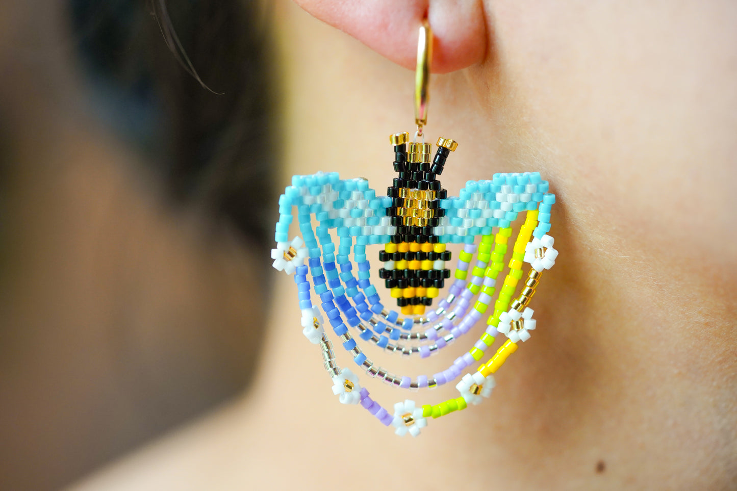 💛✨ NEW✨🐝 HIVES OF THE EARTH ✨ SET — Dancing Dancing Bee(ad)s Earrings