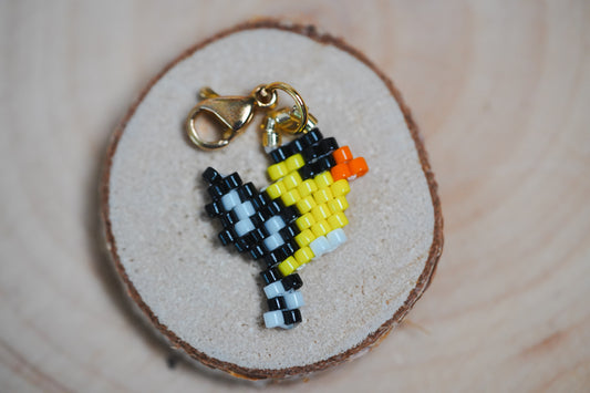 🌟 NEW✨ BEADED CHARMS ♥️ BIRDS OF CANADA (Mini) ✨ American Goldfinch 💛
