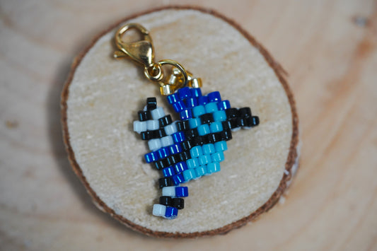 🌟 NEW✨ BEADED CHARMS 💙  BIRDS OF CANADA (Mini) ✨ Blue Jay