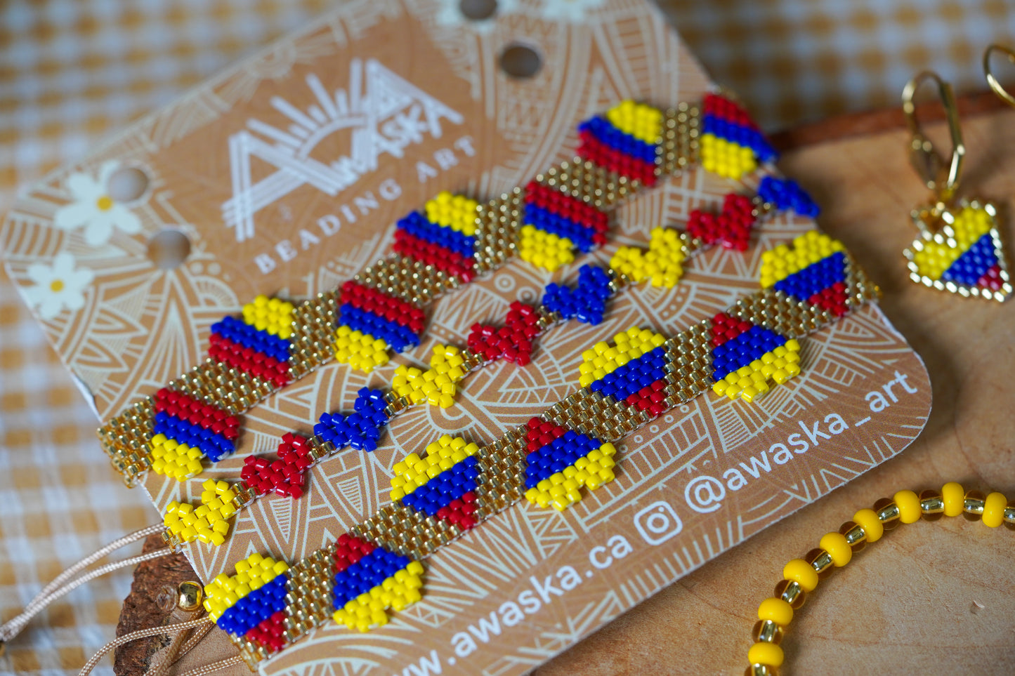 NEW 💛💙♥️⚽  Colombia Bracelet Set (Set of 3) 🇨🇴✨