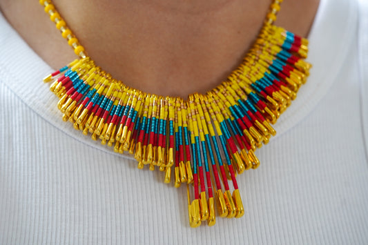 NEW 💛💙♥️⚽ Colombia Condor Spirit Beaded Necklace 🇨🇴✨