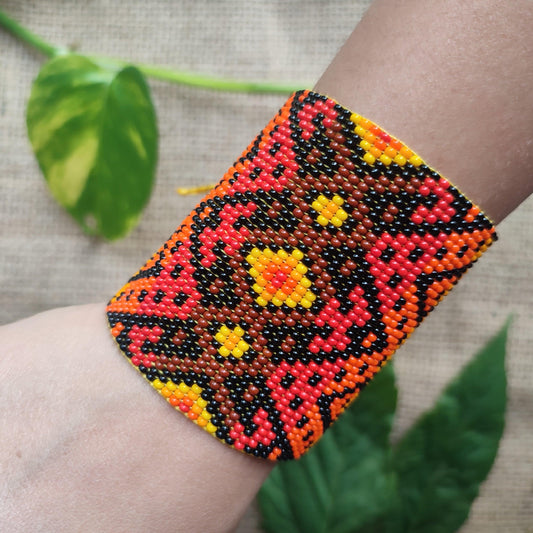 🌞🌄❤️‍🔥 "Paths of the Sun" Beaded Bracelet 🌞🌄❤️‍🔥 - Awaska