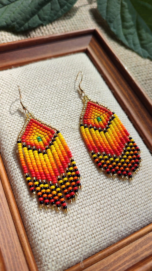 🌞🌄 "Mountain Sunset" Beaded Earrings 🌞🌄 - Awaska