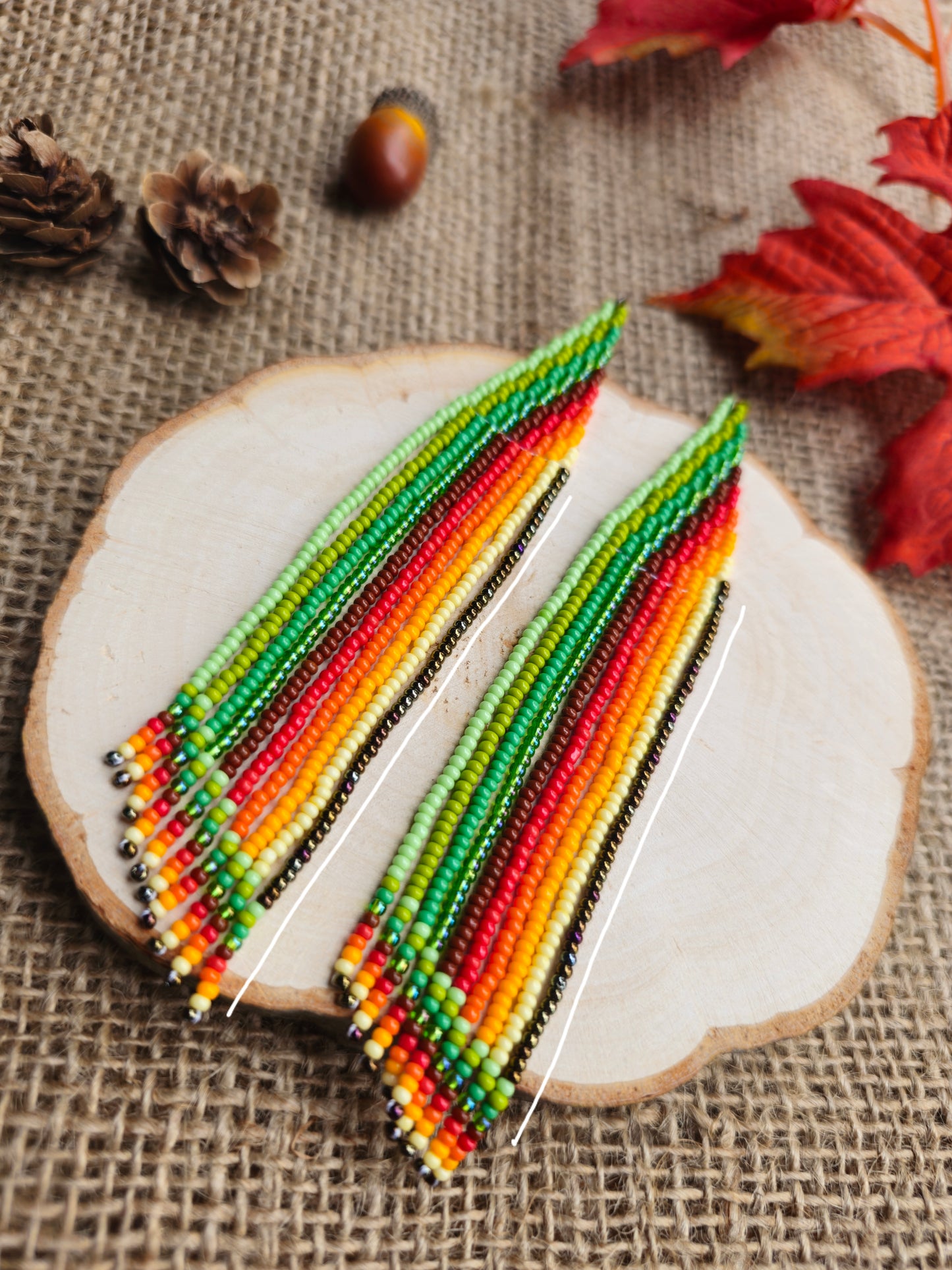 🍁NUEVA COLECCIÓN🍁 🍂🌈 Pendientes Arcoíris de Otoño