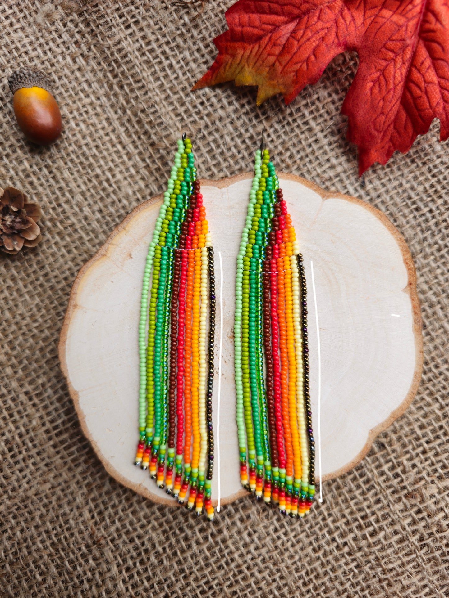 🍁NUEVA COLECCIÓN🍁 🍂🌈 Pendientes Arcoíris de Otoño