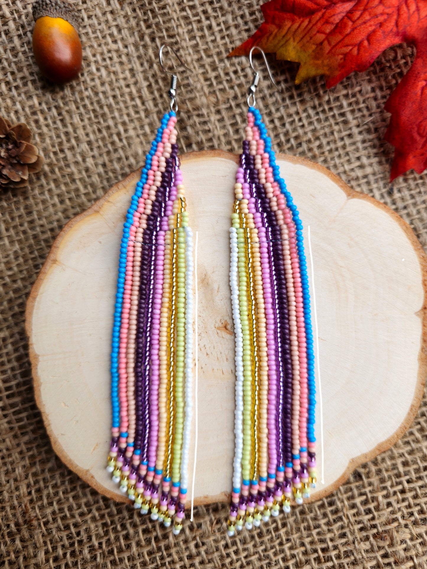 🍁NUEVA COLECCIÓN 🍁🍂🌈Pendientes arcoíris de otoño🌈🍂