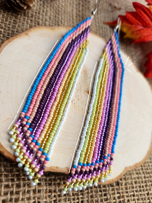 🍁🍂🌈Fall Rainbow Earrings🌈🍂
