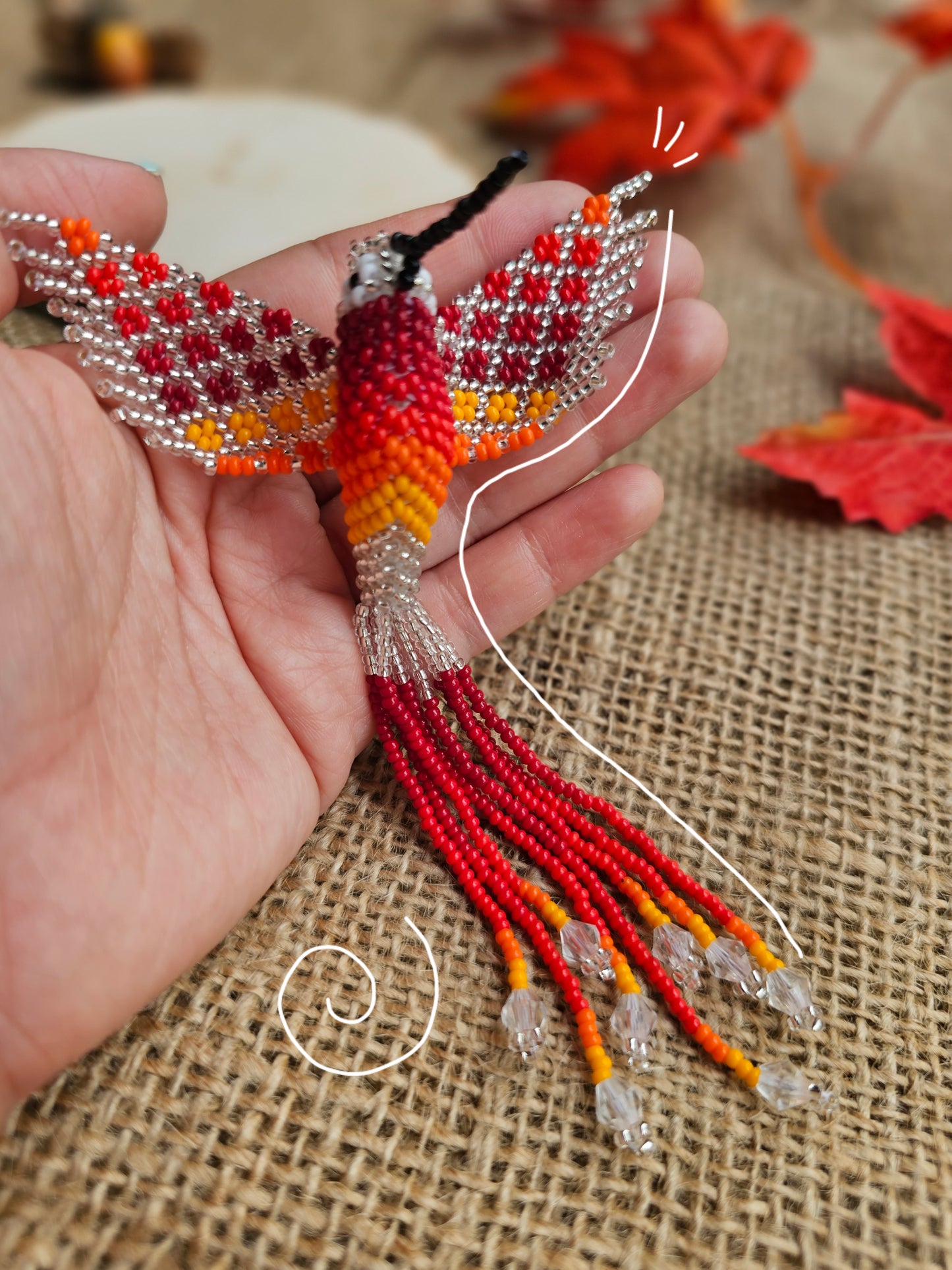 🍁✨Little humming bird🍂✨3D Beading
