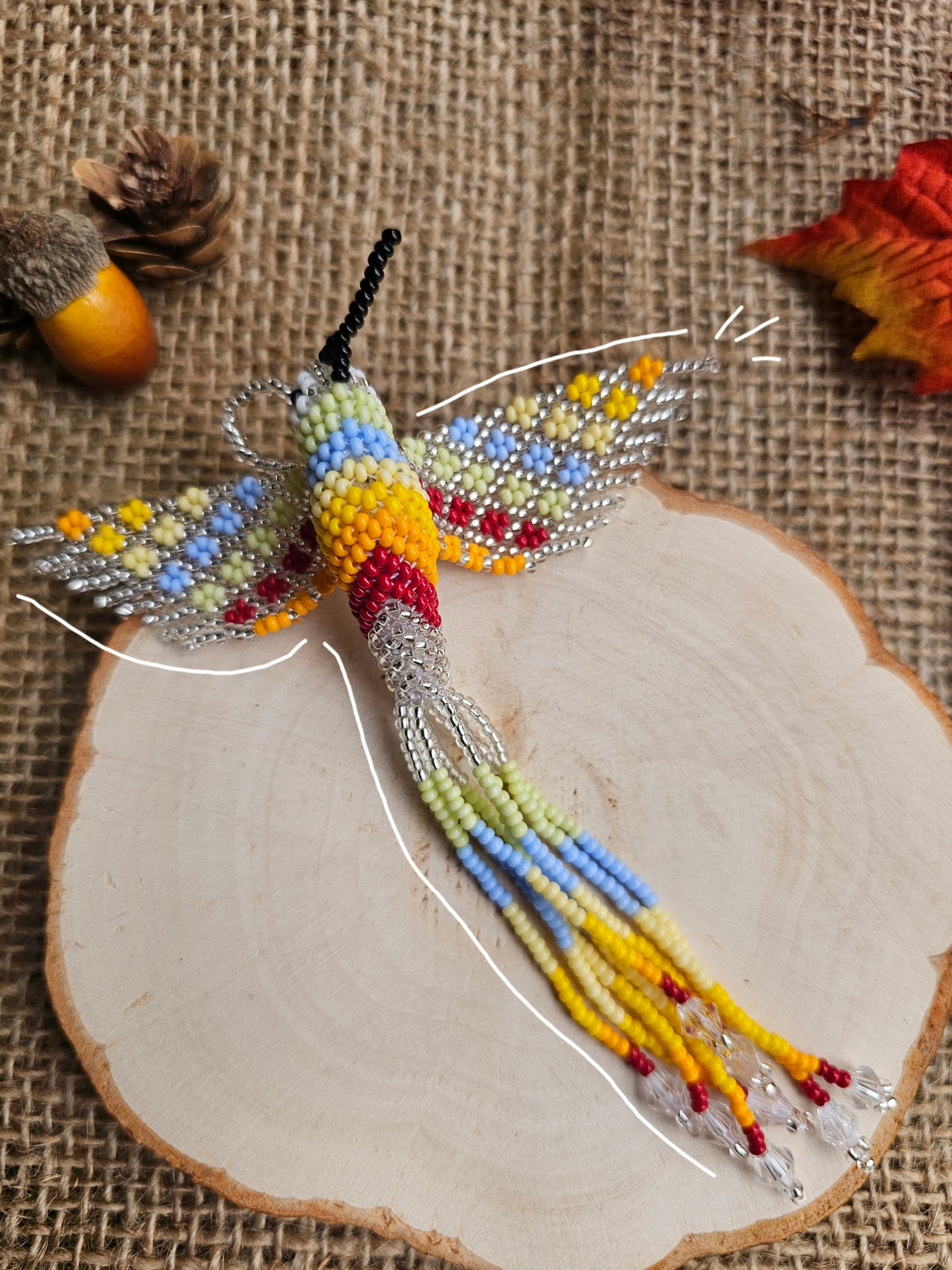 ✨🍁NUEVA COLECCIÓN🍁 ✨Pequeño colibrí🍂✨3D Beading