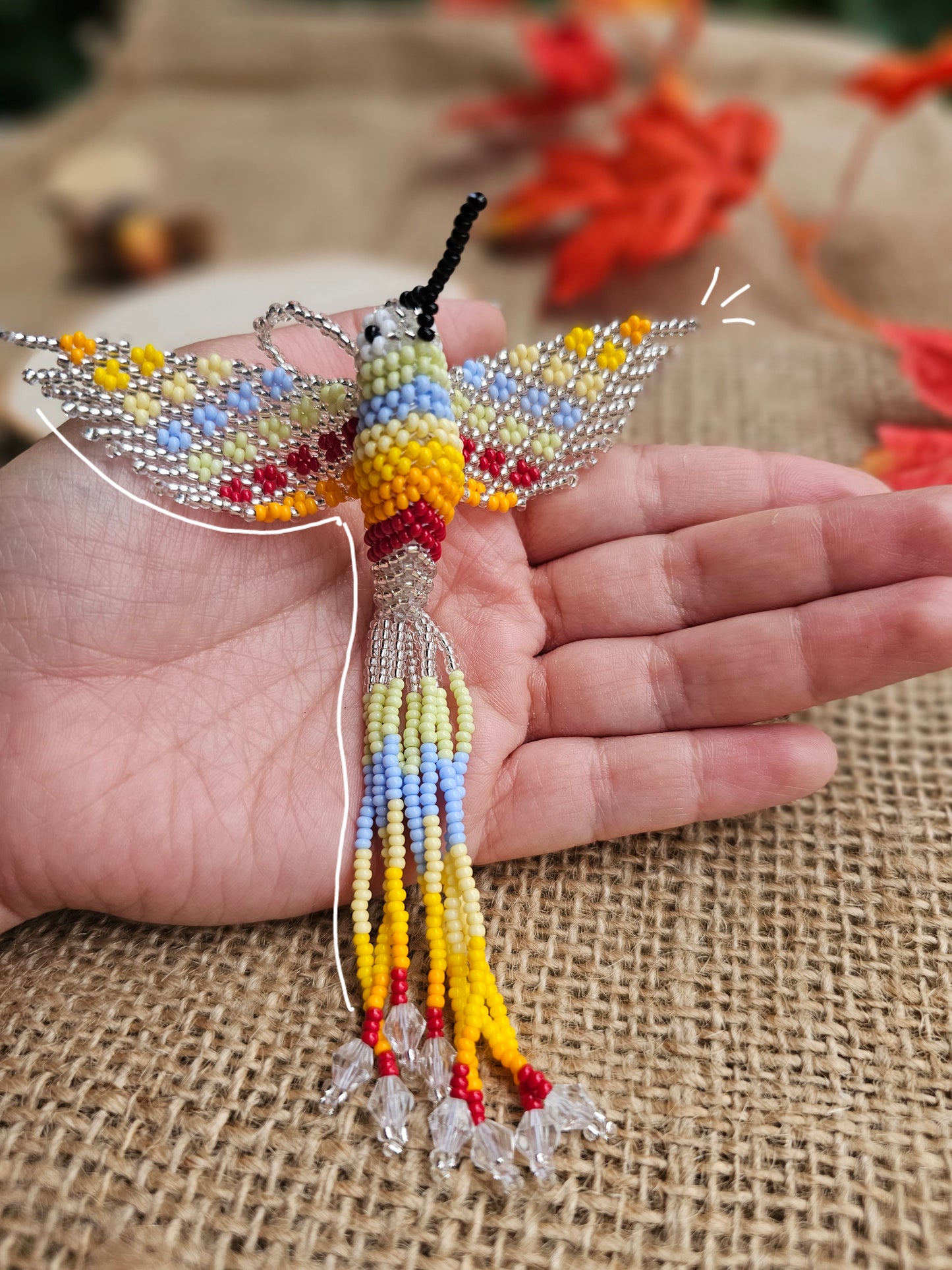 ✨🍁NUEVA COLECCIÓN🍁 ✨Pequeño colibrí🍂✨3D Beading