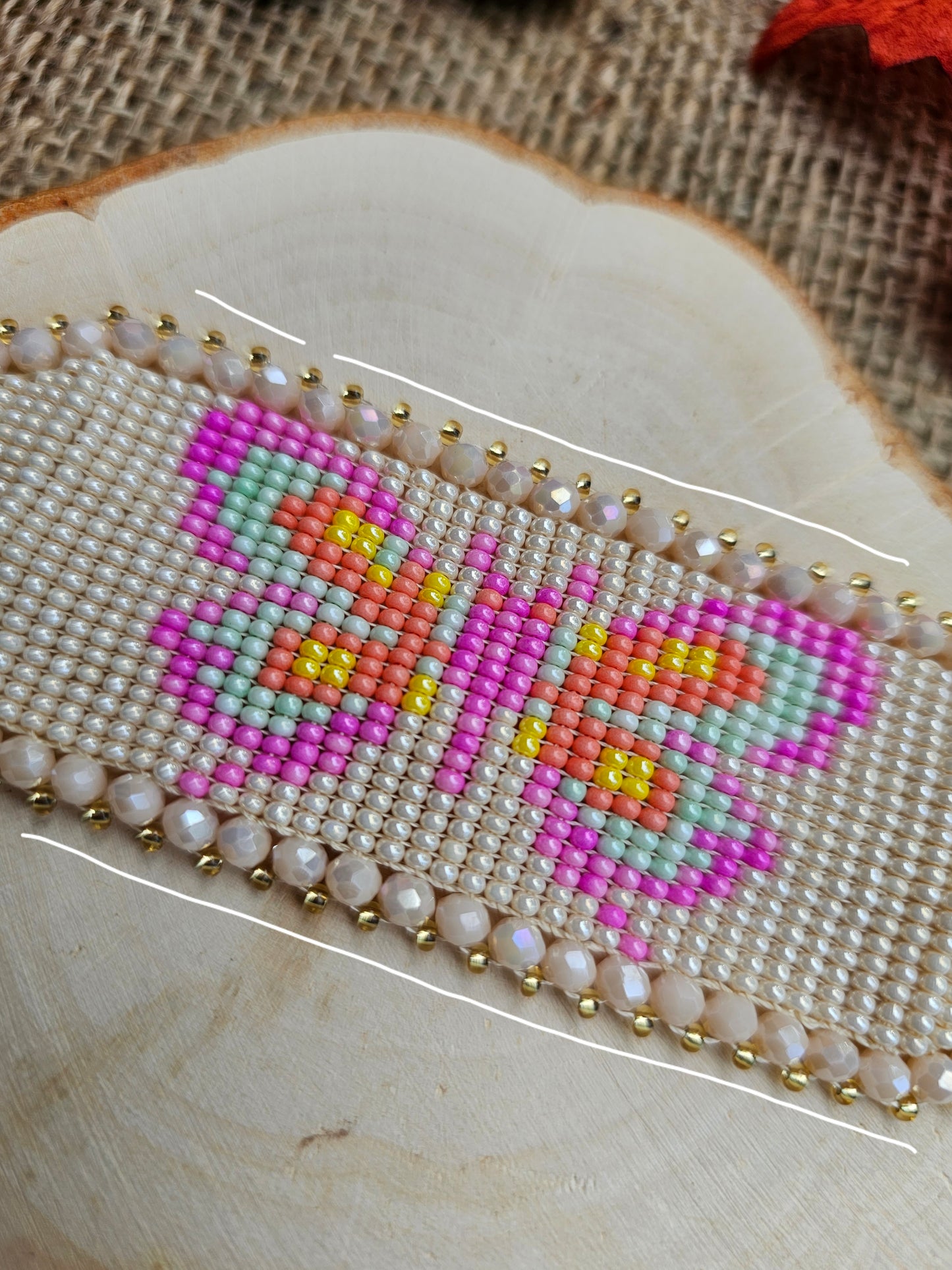 🍁 🦋🍂Autumn Butterfly Beading Bracelet