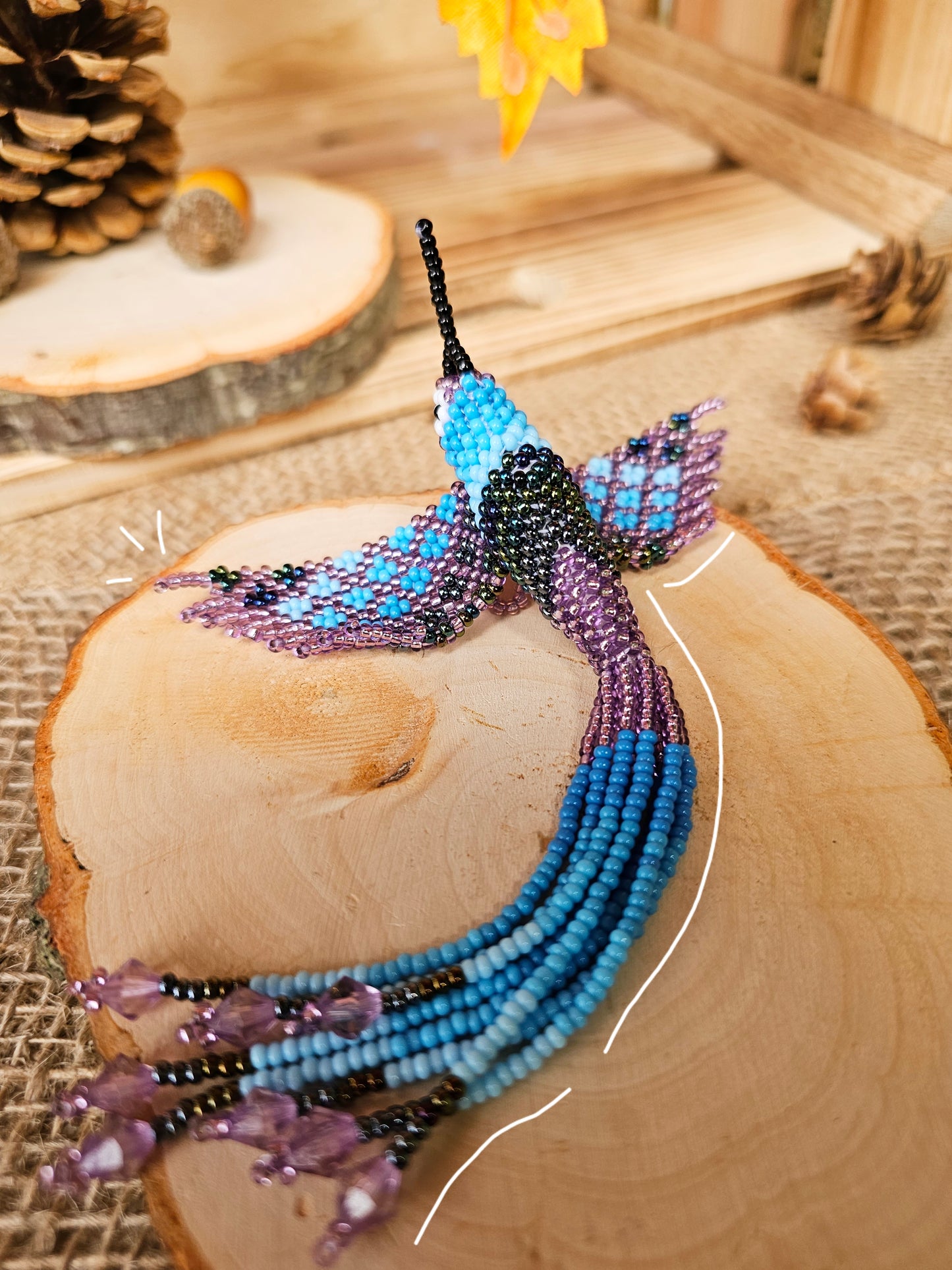✨🍁AUTUMN COLLECTION✨🍁 ✨Little humming bird🍂✨3D Beading
