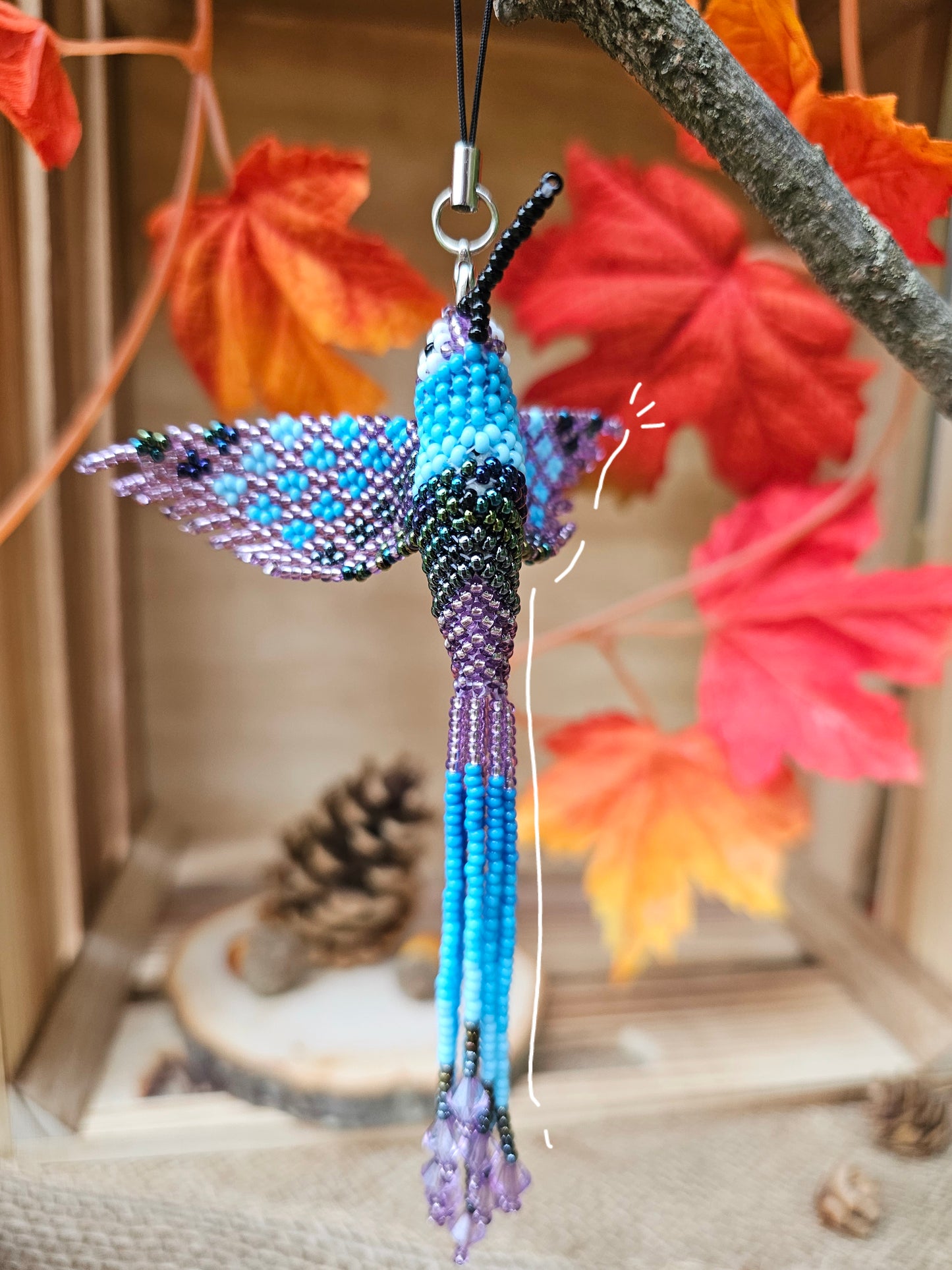 ✨🍁AUTUMN COLLECTION✨🍁 ✨Little humming bird🍂✨3D Beading
