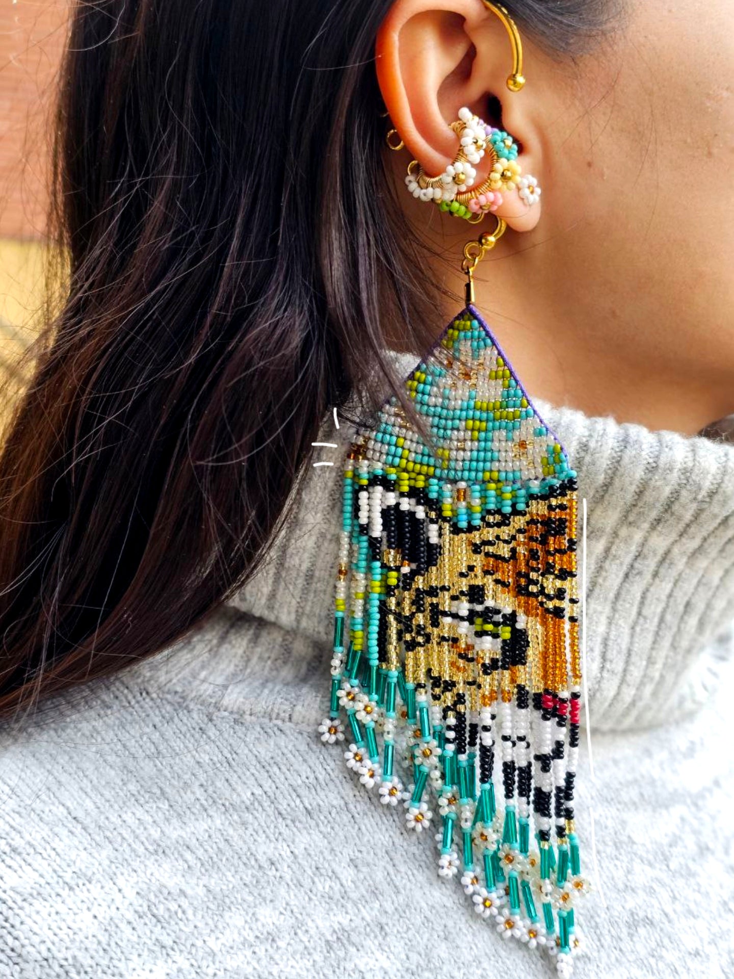 🐆 EAR CUFF🐆✨🍃JAGUAR: Guardian of Nature 🌿✨🍃🐆 - Awaska