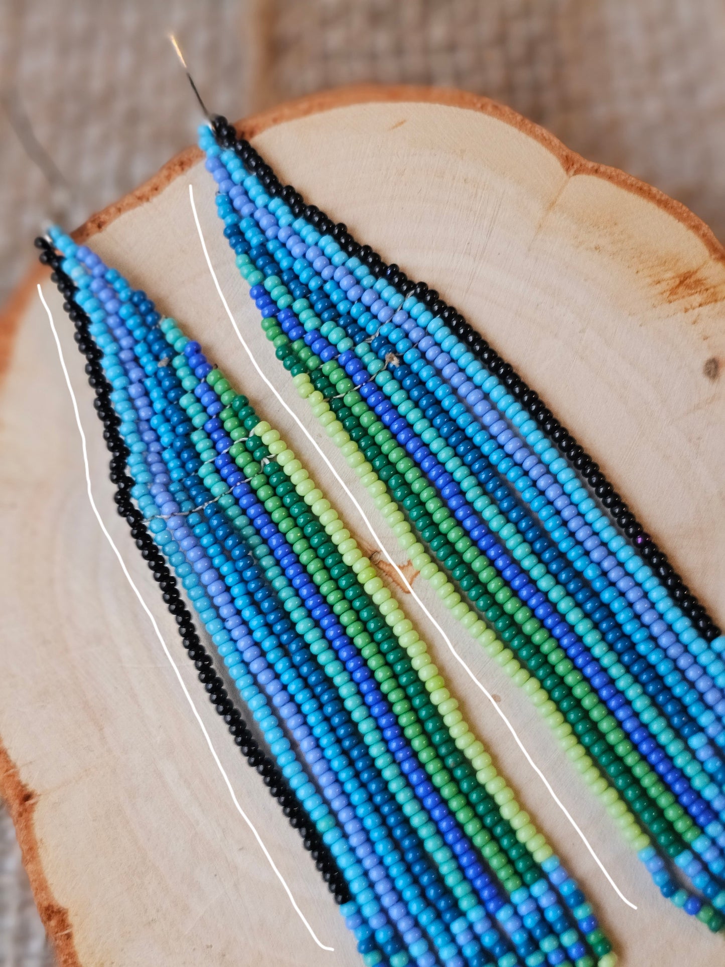 💠✨WINTER SPRING BEADED EARRINGS ✨💙 - Awaska