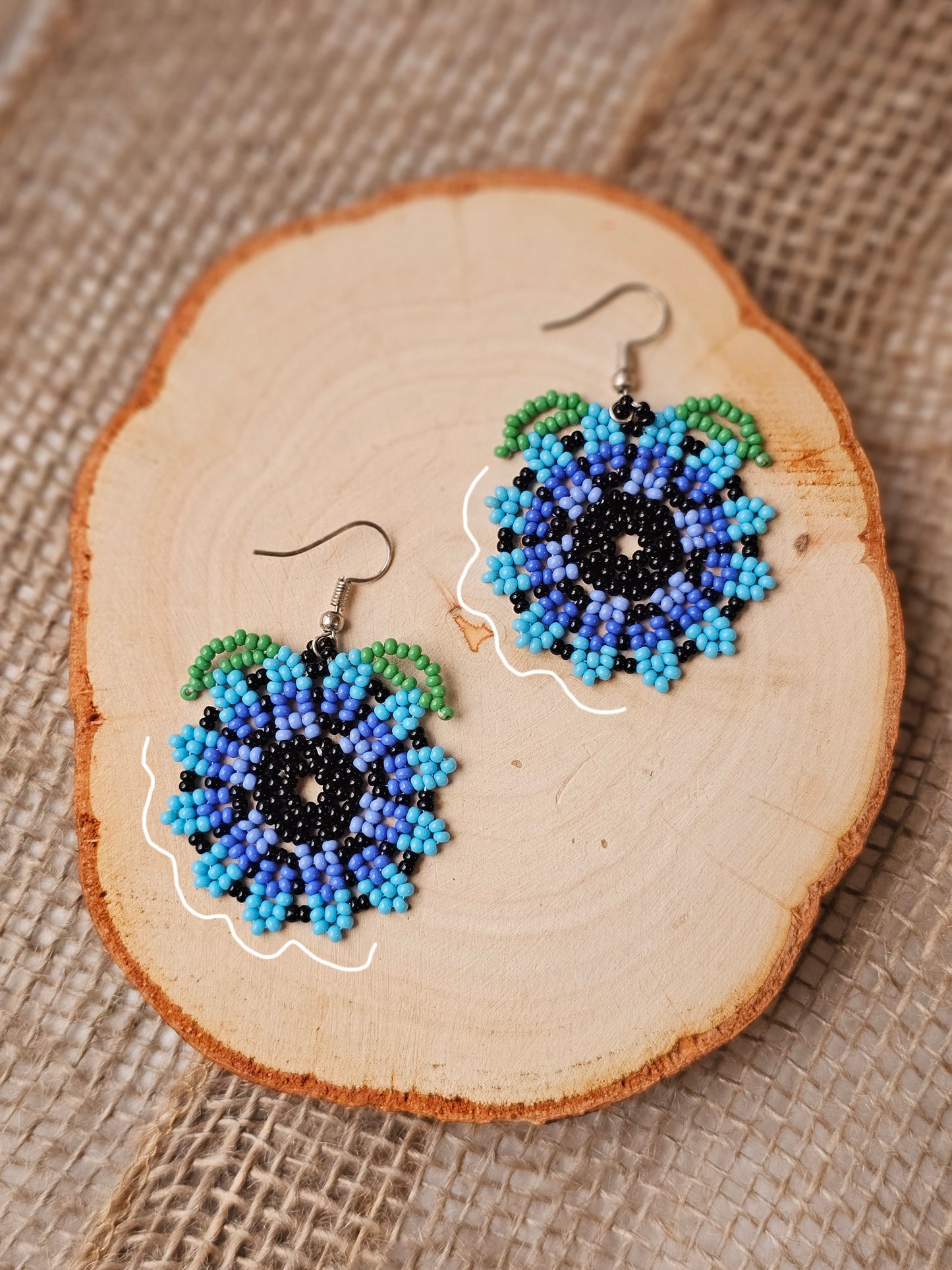 💠✨WINTER SPRING BEADED EARRINGS ✨💙 - Awaska