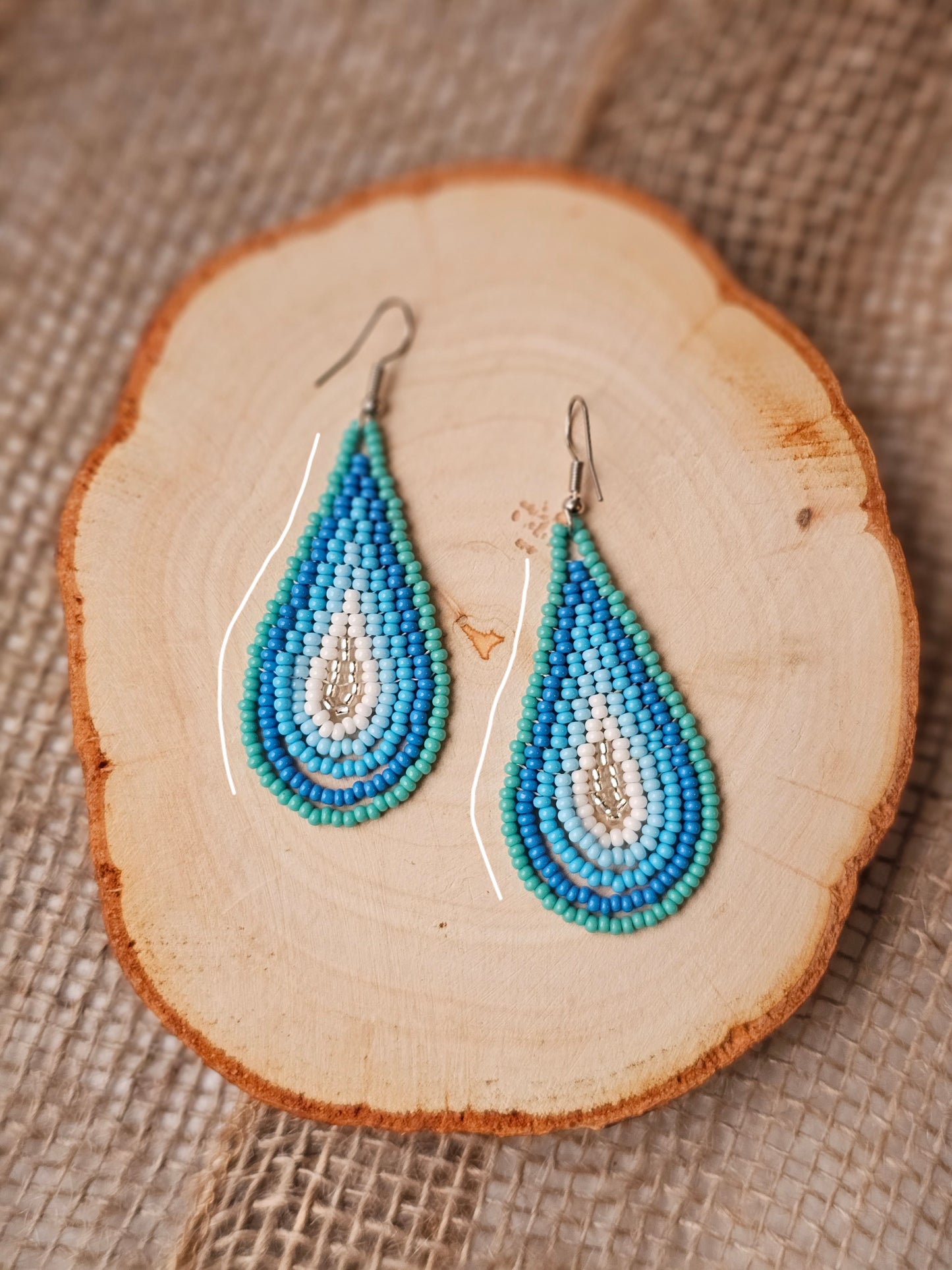 💠✨WINTER SPRING BEADED EARRINGS ✨💙 - Awaska