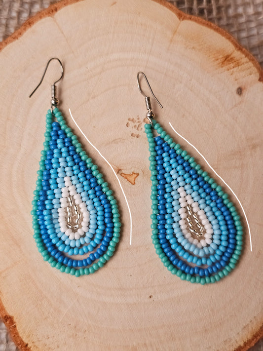 💠✨WINTER SPRING BEADED EARRINGS ✨💙 - Awaska