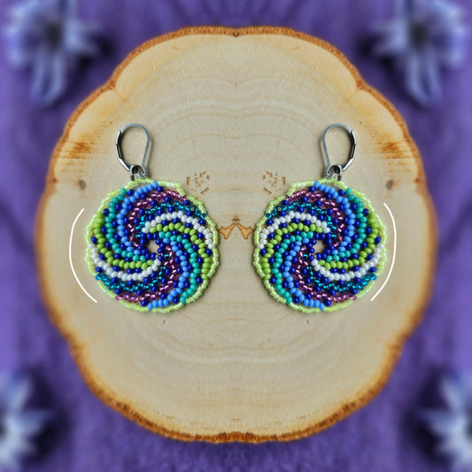 ✨ N E W ✨💜🌌 BOREAL SPIRAL EARRINGS 💜 - Awaska