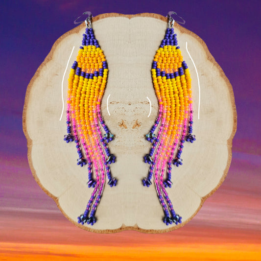 ✨ 💜 MAGIC SUNSET ✨ Beaded Earrings