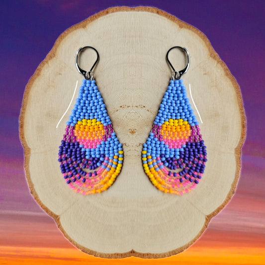 ✨ 💜 MAGIC SUNSET ✨ Beaded Earrings