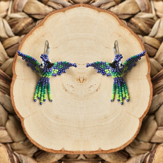 Little hummingbirds ✨ 3D Beaded Earrings ✨