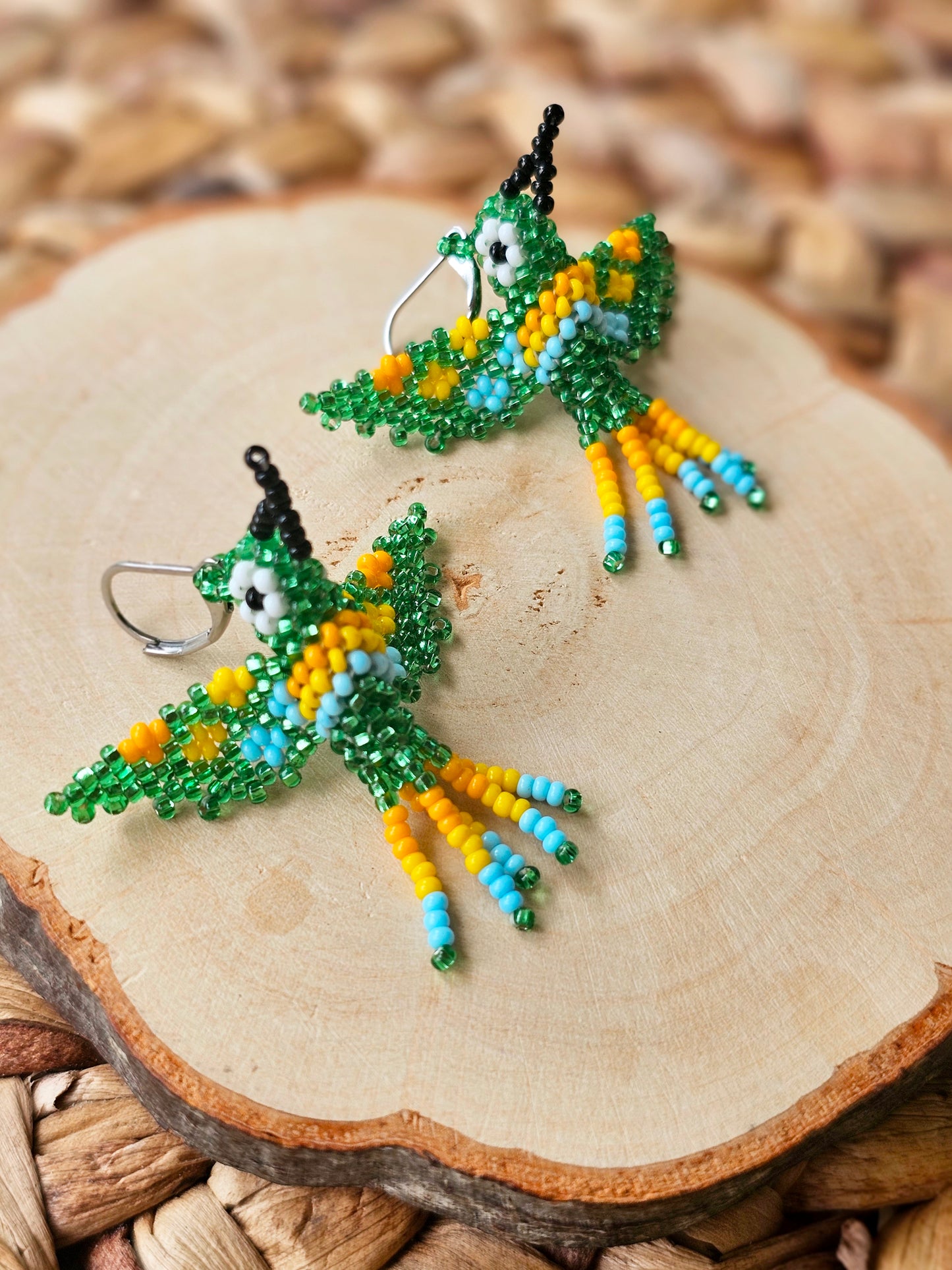 Little hummingbirds ✨ 3D Beading Earrings ✨