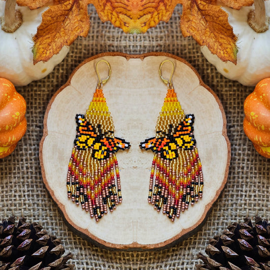 ✨🍁NEW🍁✨ Jaguar Butterfly Beaded Earrings