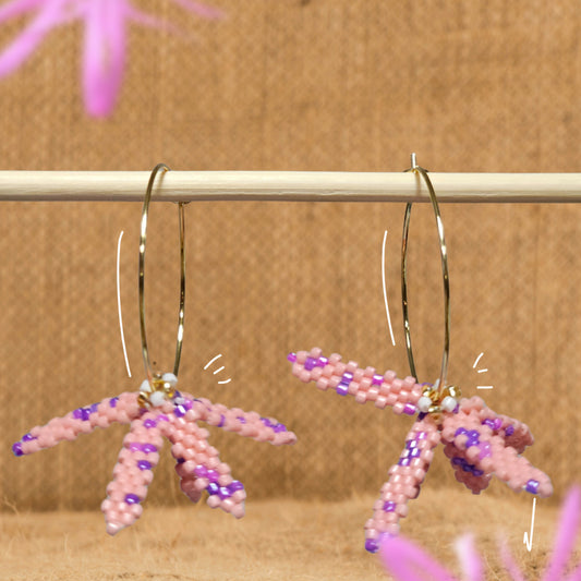 ✨NEW✨ Les fleurs du Québec 🌸 Beaded Earrings 🌸 Silène fleur-de-coucou