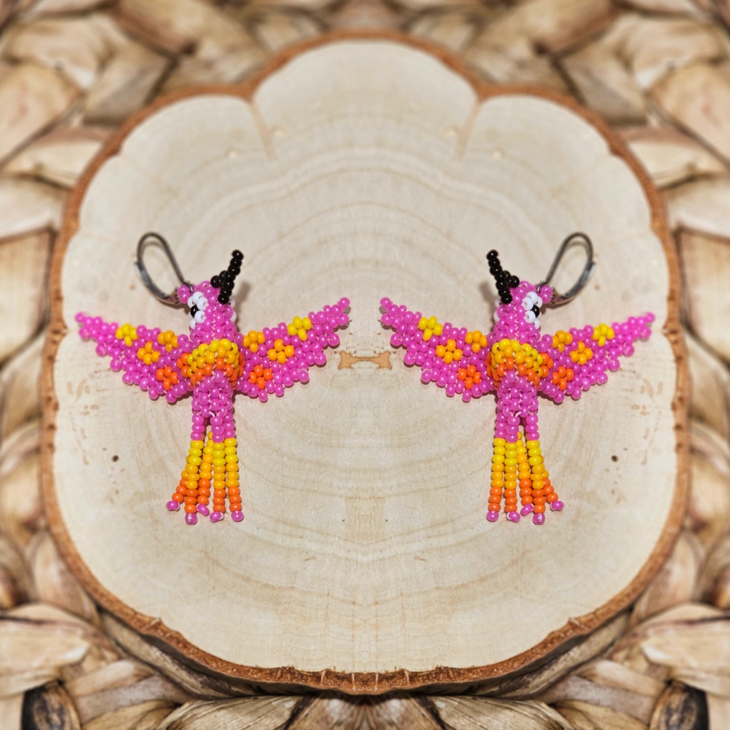 ✨ Little hummingbirds ✨ 3D Beaded Earrings