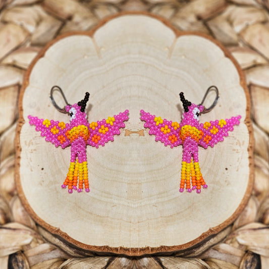 ✨ Little hummingbirds ✨ 3D Beaded Earrings