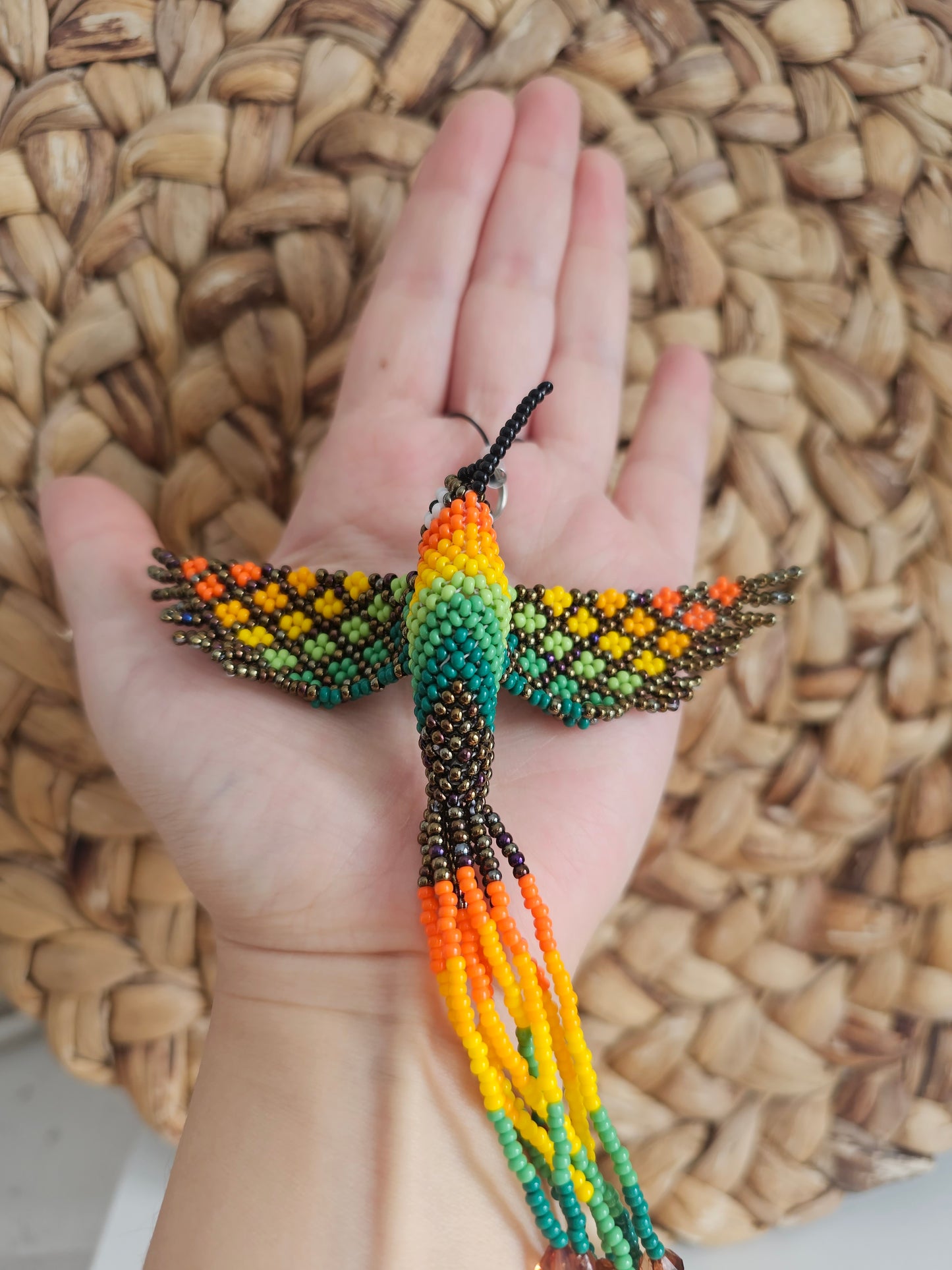 🤍 Little hummingbird ✨ 3D Beading