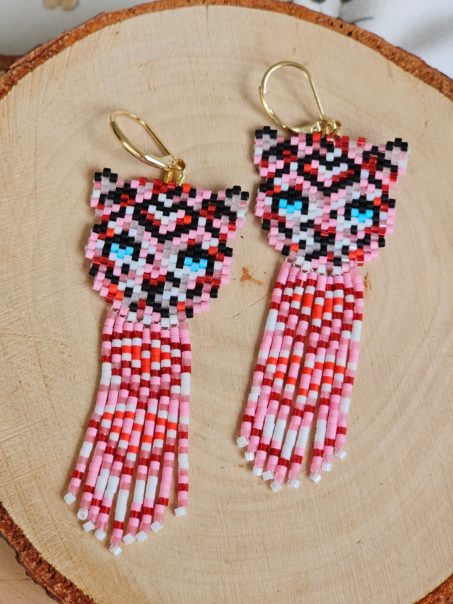 ❤️✨ NEW ✨❤️ SELF LOVE ✨ Jaguar Love Beaded earrings