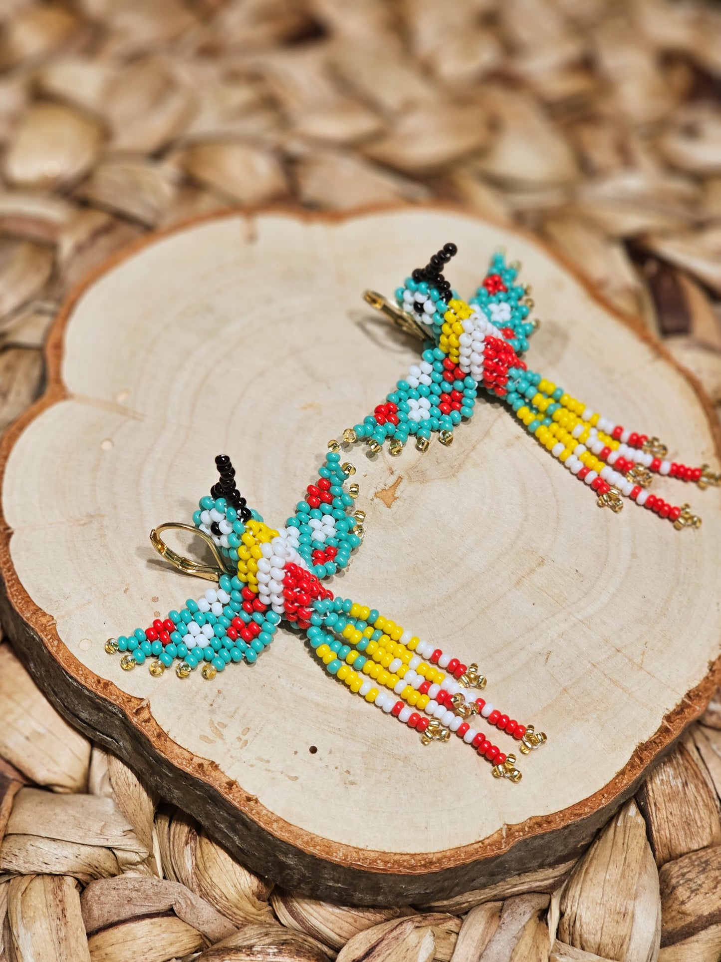 ✨Little hummingbirds ✨ 3D Beaded Earrings