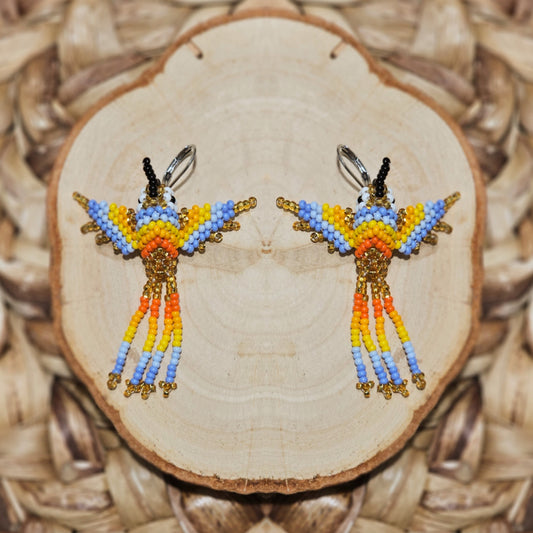 ✨Little hummingbirds ✨ 3D Beaded Earrings