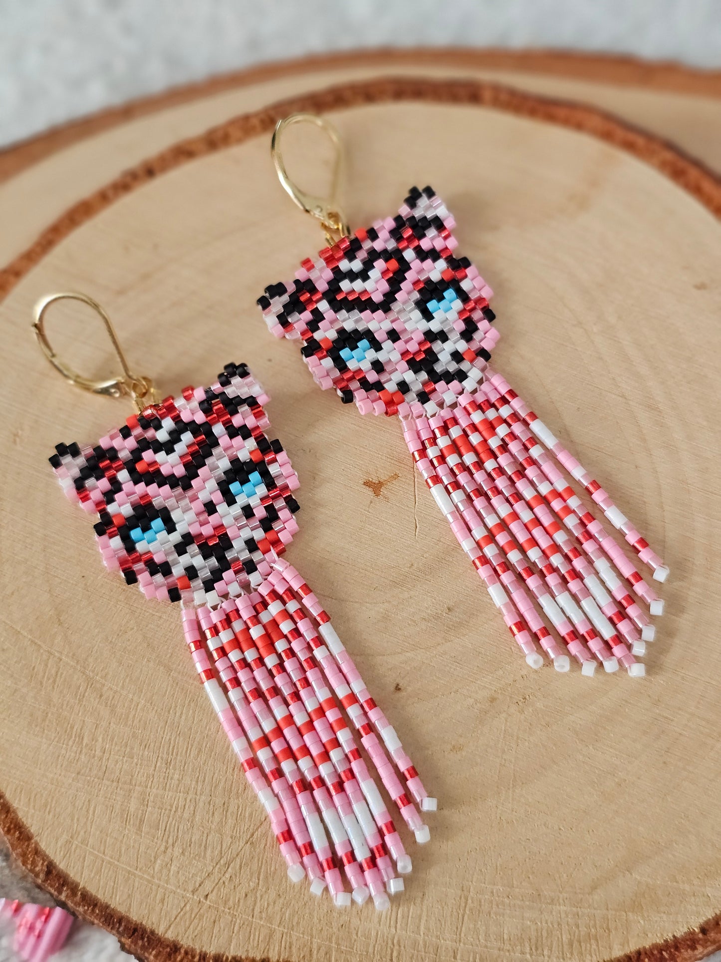 ❤️✨ NEW ✨❤️ SELF LOVE ✨ Jaguar Love Beaded earrings
