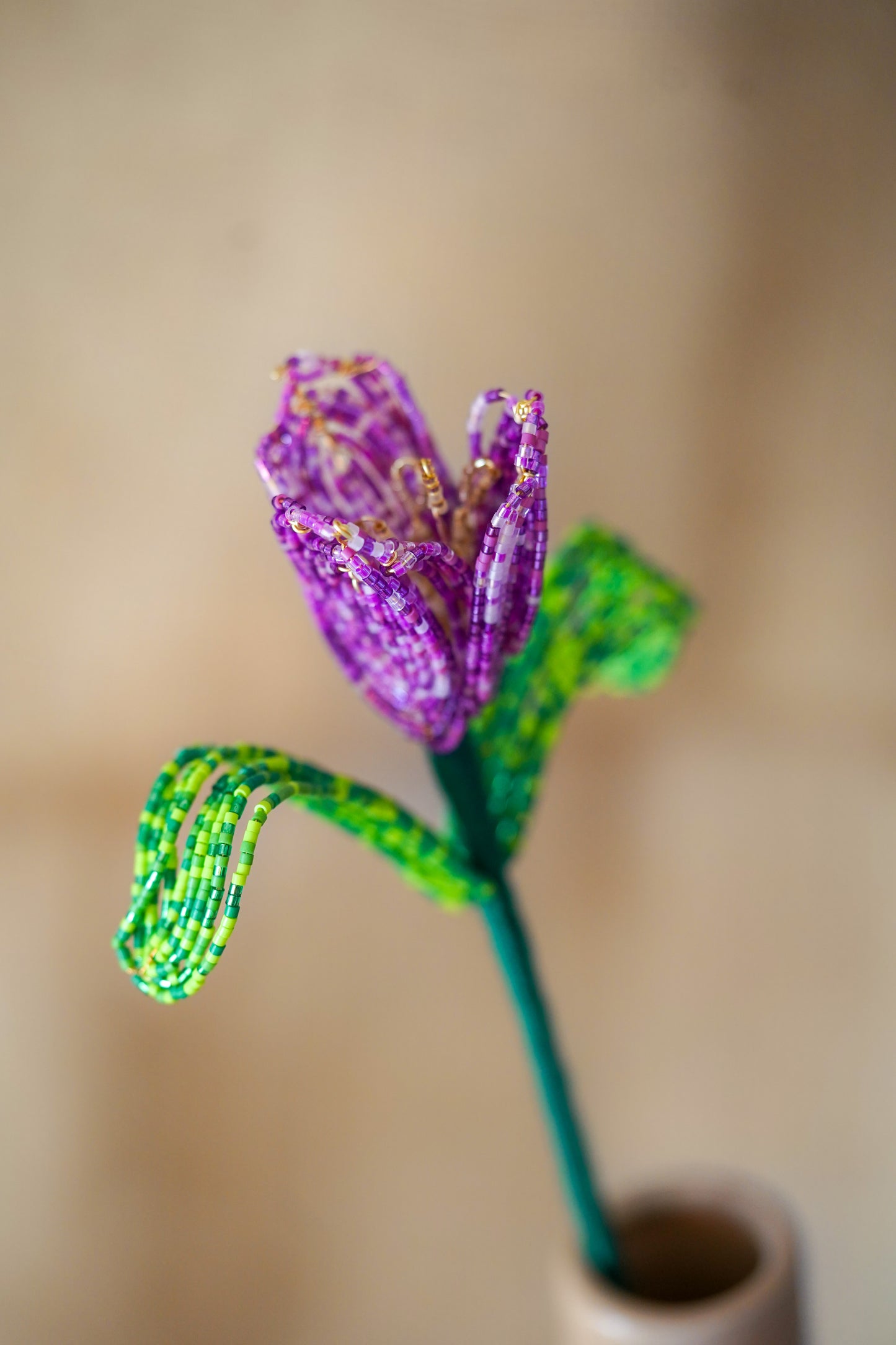 NEW ✨ LA FLEURISTERIE 🤍 TULIP 🌸 3D Beaded Flower for Vase