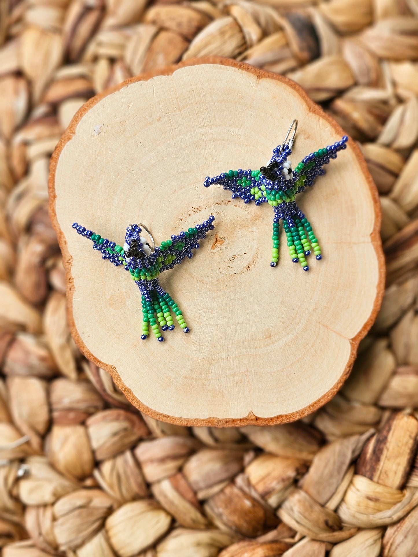 Little hummingbirds ✨ 3D Beaded Earrings ✨