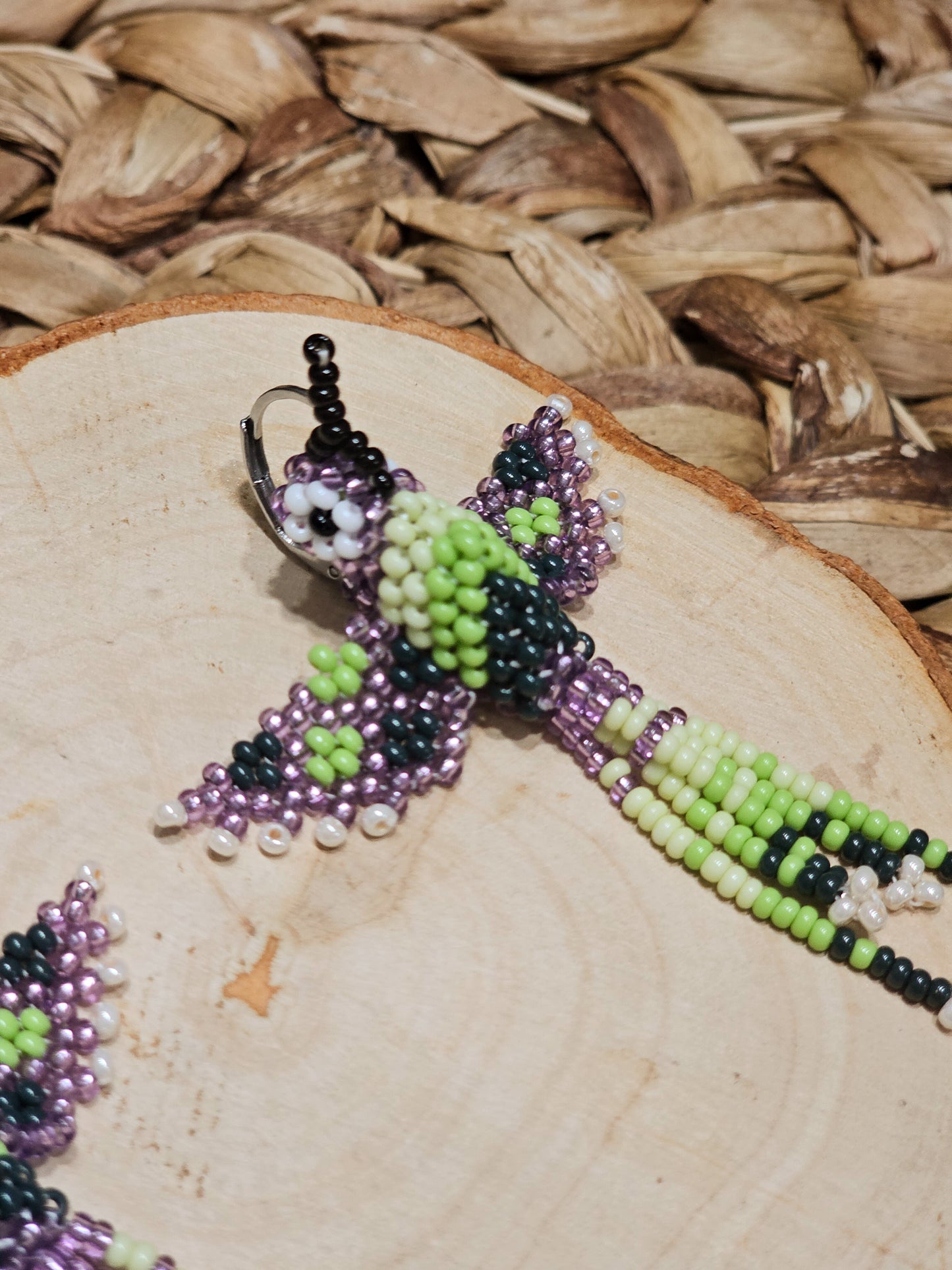 ✨ Little hummingbirds ✨ 3D Beaded Earrings